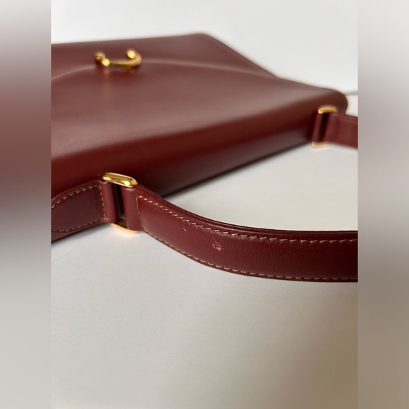 Cartier Vintage Bordeaux Top Handle Bag Les Must De Cartier - Picture 11 of 16